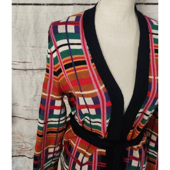 Anthropologie Moth Williston Plaid Cardigan Size Small - Picture 6 of 8